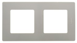 Рамка 2-постовая Legrand Etika светлая галька 672522