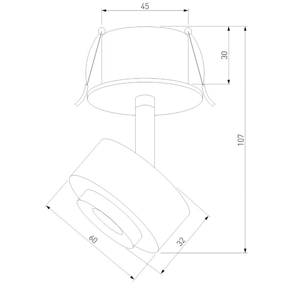 Светодиодный спот Elektrostandard Only 4690389198564, LED, 6W, черный