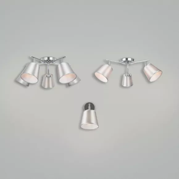 Бра Freya Diva FR5145WL-01CH, Хром, Серый, Металл, вид сверху Бра Freya Diva FR5145WL-01CH, Хром, Серый, Металл, вид сверху