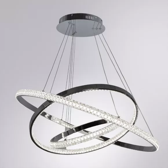 Подвесная люстра Arte Lamp Orione A2182SP-160CC, Хром, Прозрачный, От теплого до холодного Подвесная люстра Arte Lamp Orione A2182SP-160CC, Хром, Прозрачный, От теплого до холодного