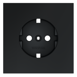 Накладка для розетки с заземлением Voltum S70 (графит) VLS000607