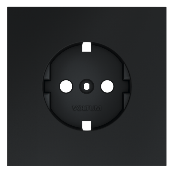 Накладка для розетки с заземлением Voltum S70 (графит) VLS000607