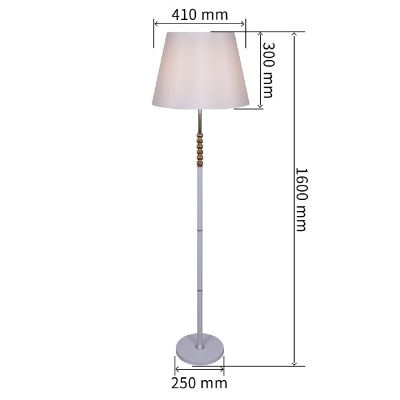 Торшер Reluce 02053-0.6-01 BK-CR