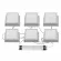 Встраиваемый светильник Uniel ULP-1010-42W/4000K IP54 GRILYATO OPAL WHITE KIT06 UL-00012835
