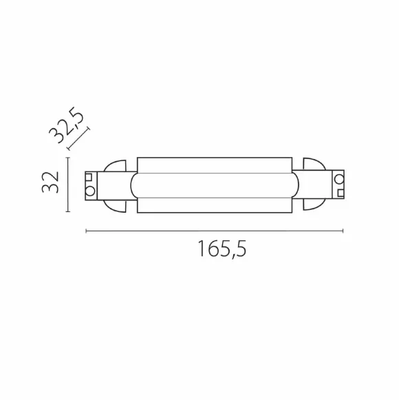 Питание центральное к треку 5040xx-(F)/(R) Lightstar Quattro 504186-FRPS