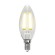 Лампа светодиодная филаментная (UL-00002196) Uniel E14 6W 3000K прозрачная LED-C35-6W/WW/E14/CL GLA01TR