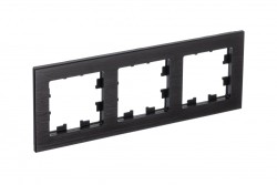 Рамка 3-ая Systeme Electric AtlasDesign Nature Металл оникс ATN312303