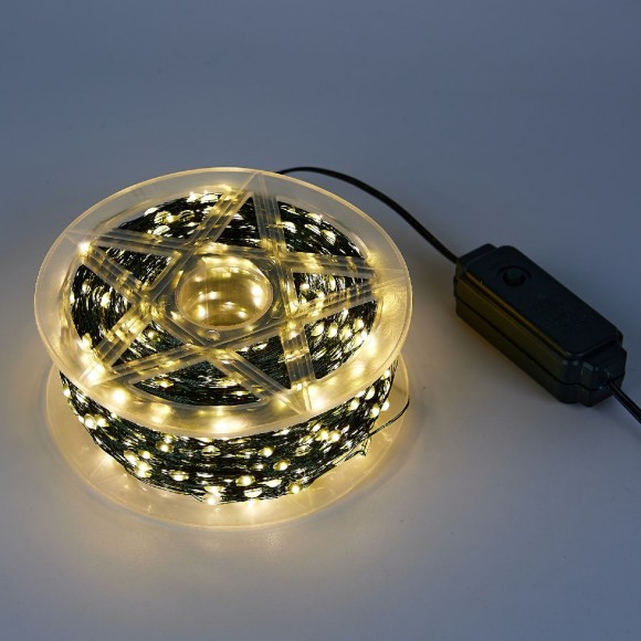 Гирлянда Роса Uniel ULD-S20000-2000/DGA WARM WHITE IP20 DEW UL-00012092