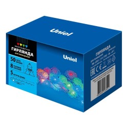 Светодиодная гирлянда Uniel Шишки (UL-00007193) разноцветный ULD-S0500-050/DTA Multi IP20 Pine Cones