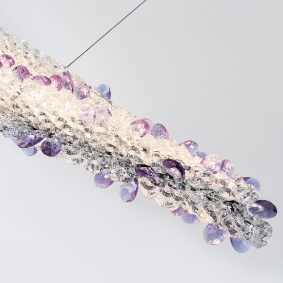 Подвесная светодиодная люстра с пультом управления Modelux MS.5007.1000 CR