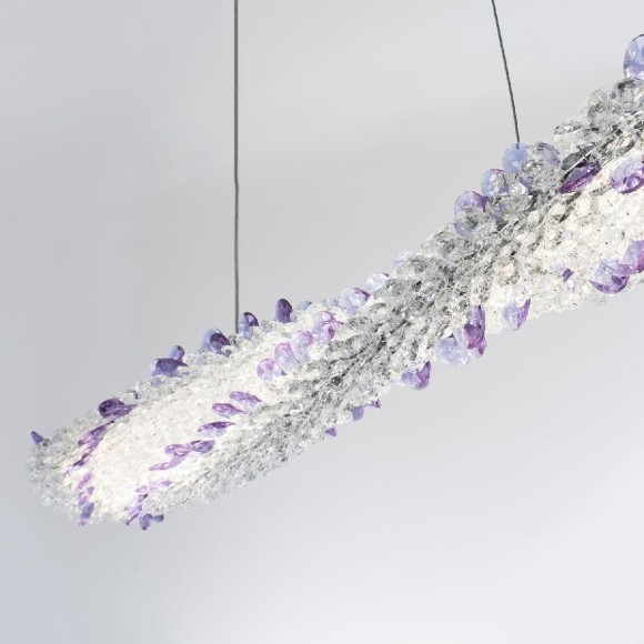 Подвесная светодиодная люстра с пультом управления Modelux MS.5007.1000 CR