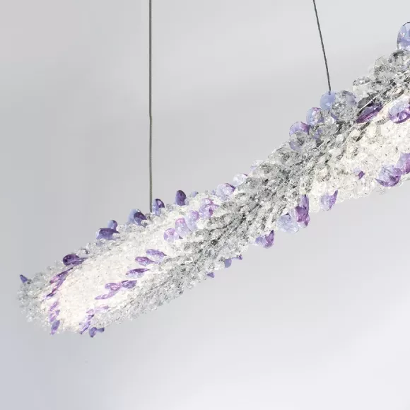 Подвесная люстра Modestyle MS.5007.1000 CR, Хром, Прозрачный, От теплого до холодного, декоративные элементы крупным планом