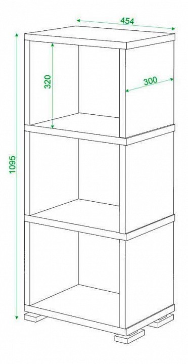 Стеллаж Домино СБ-15/3 MER_SB-15_3_KV