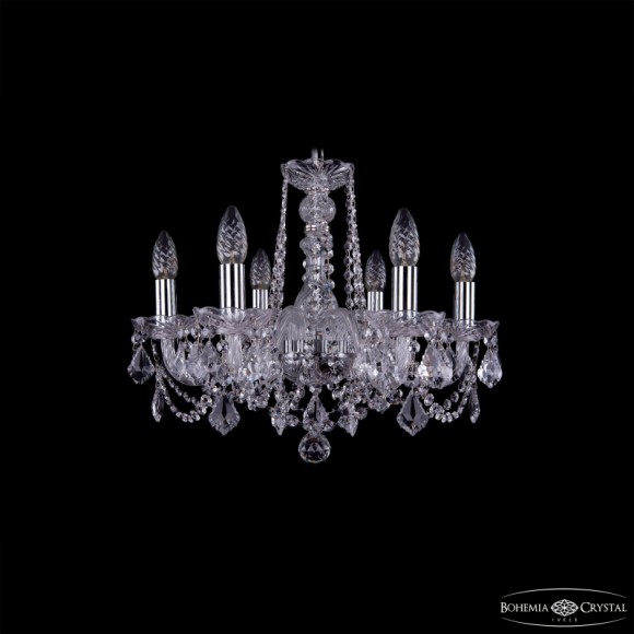 Подвесная люстра Bohemia Ivele Crystal 1402/6/160 Ni Leafs