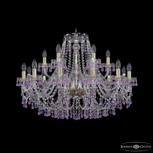 Подвесная люстра Bohemia Ivele Crystal 1410/12+6/300 G V7010