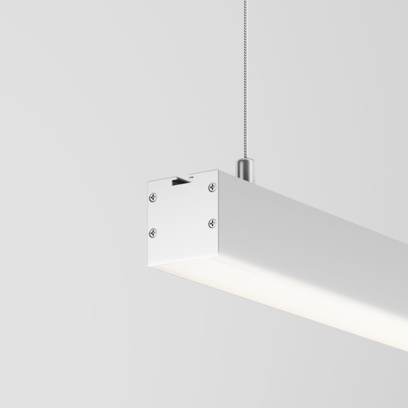 Линейный подвесной светильник Maytoni Technical 4000K 35x35 (Серебро, 2 м) LL312008
