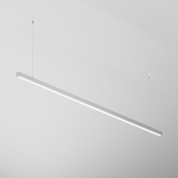 Линейный подвесной светильник Maytoni Technical 4000K 35x35 (Серебро, 2 м) LL312008