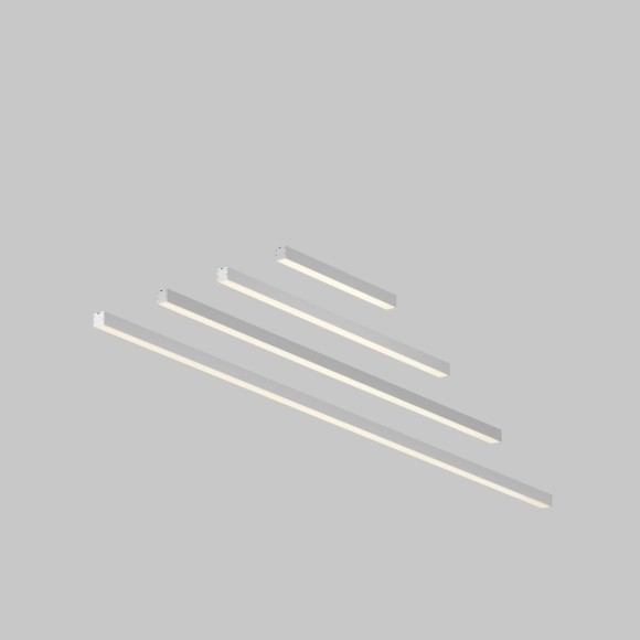 Линейный подвесной светильник Maytoni Technical 4000K 35x35 (Серебро, 2 м) LL312008