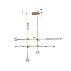 Подвесная светодиодная люстра Delight Collection MD24083005 MD24083005-10AY-001 gold