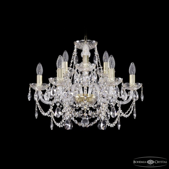 Подвесная люстра Bohemia Ivele Crystal 1411/6+3/195 G
