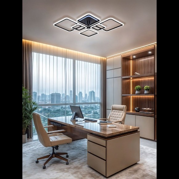 Потолочная светодиодная люстра с пультом управления Natali Kovaltseva Spektr LED LAMPS 81442