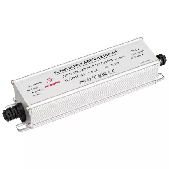 Блок питания Arlight ARPV-12100-A1 12V 8.3A 100W 032316 Блок питания Arlight ARPV-12100-A1 12V 8.3A 100W 032316