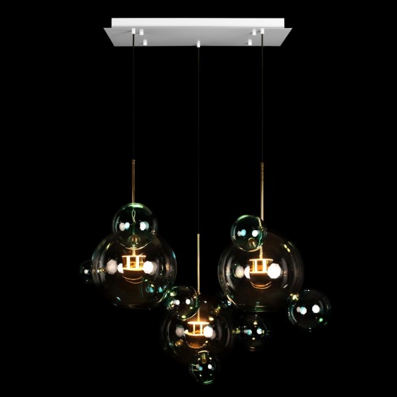 Подвесная светодиодная люстра Loft IT Bolle 2027-S3 Blue