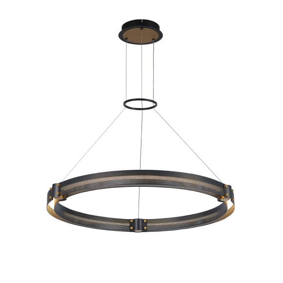 Подвесная светодиодная люстра Delight Collection Admiral MD19030068-1B black/gold