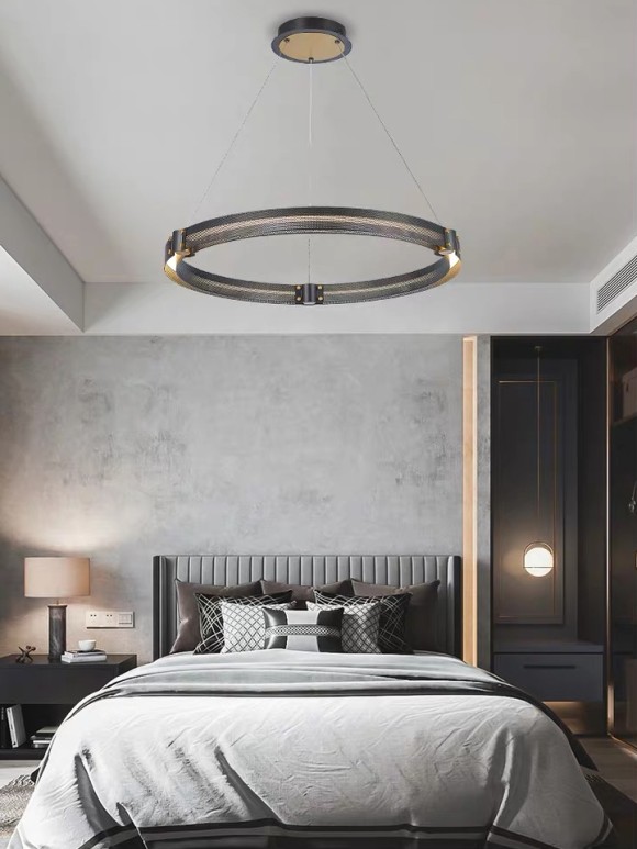 Подвесная светодиодная люстра Delight Collection Admiral MD19030068-1B black/gold