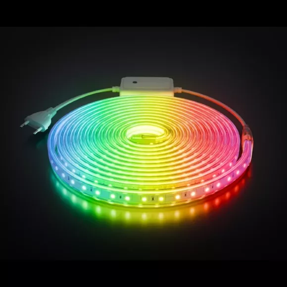 Комплект светодиодной ленты Apeyron 220В 12Вт/м, RGB, SMD5050, 60д/м, 5м, IP65 10-146 (контроллер - 1шт, заглушка - 1шт, крепеж - 5шт) Комплект светодиодной ленты Apeyron 220В 12Вт/м, RGB, SMD5050, 60д/м, 5м, IP65 10-146 (контроллер - 1шт, заглушка - 1шт, крепеж - 5шт)
