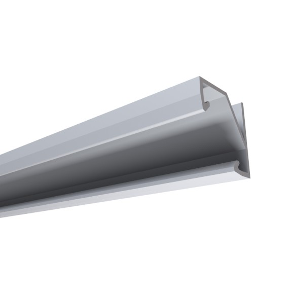 Профиль угловой накладной Apeyron ширина ленты до 10мм (рассеиватель, заглушки - 2шт) 08-31