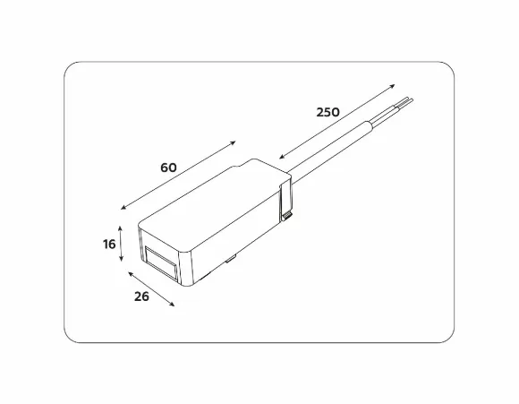 Ввод питания Ambrella Light Track System GV1262, Черный, Пластик, Китай, вид сбоку Ввод питания Ambrella Light Track System GV1262, Черный, Пластик, Китай, вид сбоку
