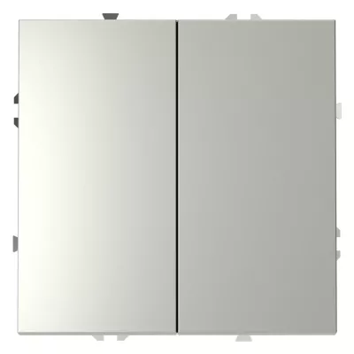 Выключатель с самовозвратом двухклавишный Voltum S70 VLS020605 (сталь)