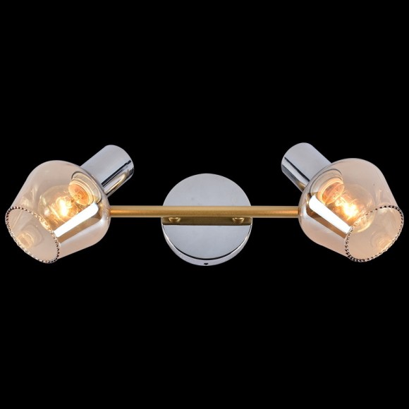 Спот Reluce 05949-0.8-02 CR+GOLD, E14, 120W, янтарный