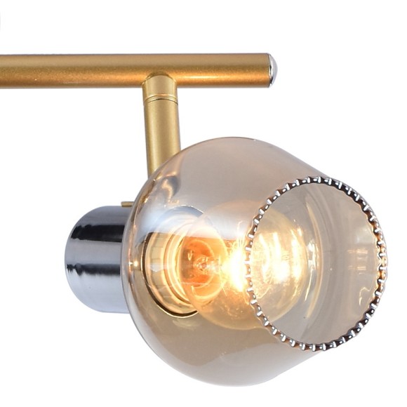 Спот Reluce 05949-0.8-02 CR+GOLD, E14, 120W, янтарный