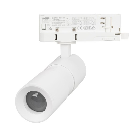 Трековый трехфазный светильник Arlight LGD-ARTEMIS-TRACK-4TR-R55-12W Warm2700 (WH, 8-80 deg, 230V) (IP20 Металл) 062275