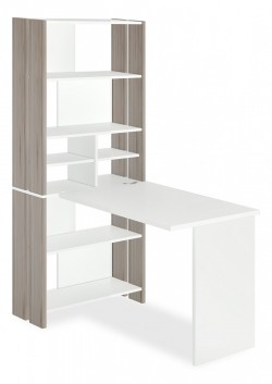 Стол компьютерный Домино Лайт СТЛ-ОВХ+С100Прям без тумбы MER_STL-OVH-S100Pryam_bez_tumby_NBE