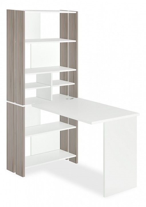 Стол компьютерный Домино Лайт СТЛ-ОВХ+С100Прям без тумбы MER_STL-OVH-S100Pryam_bez_tumby_NBE