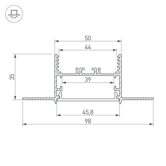 Профиль Arlight SL-LINIA 027160