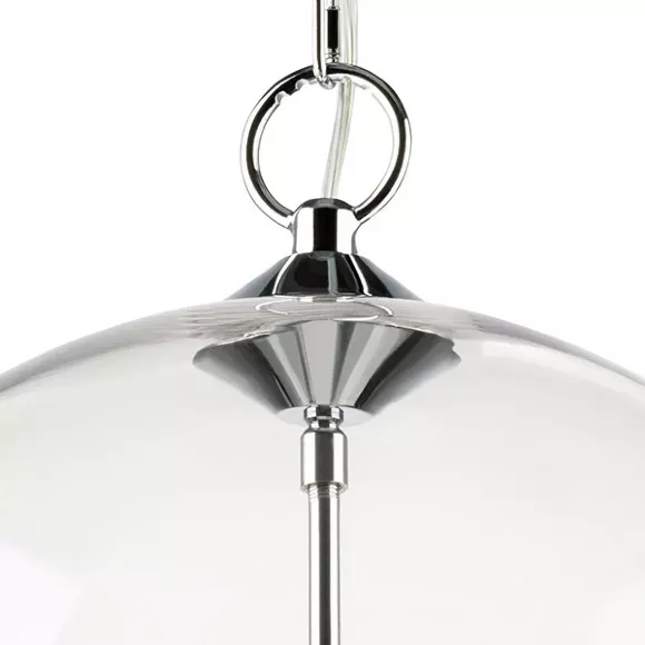 Подвесная люстра Lightstar Sferico 729134, Хром, Прозрачный, Металл, декоративные элементы крупным планом Подвесная люстра Lightstar Sferico 729134, Хром, Прозрачный, Металл, декоративные элементы крупным планом
