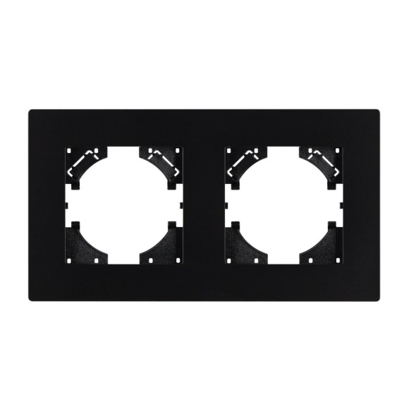 Рамка на 2 поста пластиковая Arlight FRM-PERIO-PL-2-BK 049751