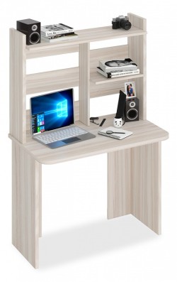 Стол компьютерный Домино Lite СКЛ-Прям100Р+НКЛ-100 MER_SKL-Pryam100Rbez_tumby-NKL-100_K