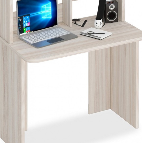 Стол компьютерный Домино Lite СКЛ-Прям100Р+НКЛ-100 MER_SKL-Pryam100Rbez_tumby-NKL-100_K