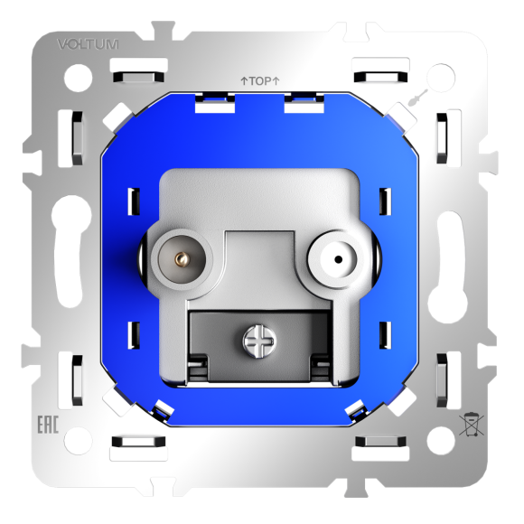 Механизм розетки телевизионной оконечной TV+SAT Voltum S70 VLS0604M