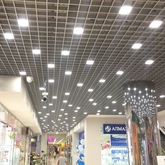 Встраиваемый светильник Uniel ULP-1010-42W/4000K IP54 GRILYATO OPAL BLACK KIT06 UL-00012834