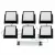 Встраиваемый светильник Uniel ULP-1010-42W/4000K IP54 GRILYATO OPAL BLACK KIT06 UL-00012834
