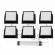 Встраиваемый светильник Uniel ULP-1010-42W/4000K IP54 GRILYATO OPAL BLACK KIT06 UL-00012834