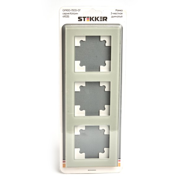 Рамка 3-местная Stekker Катрин GFR00-7003-07 49035