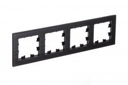 Рамка 4-ая Systeme Electric AtlasDesign Nature Металл оникс ATN312304
