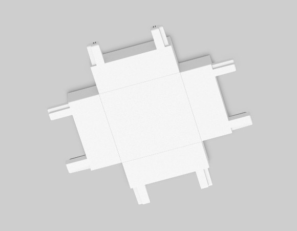 Коннектор X-образный для шинопровода Ambrella Light Magnetic Ultra Slim Track System GV1124